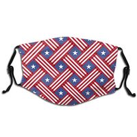 Breathable Filters Mask USA Independence Day Fashion Adjustable Earloop Face Cover for Kids Teens