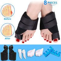 Bunion Corrector and Bunion Relief Kit, Orthopedic Bunion Splint, Big Toe Corrector Straightener Brace, Toe Separators Spacers Straighteners, Hammer Toe, Toe Joint Pain Relief Aid for Men and Women