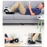 Under Desk Fitness Rehab Equipment - Fitness Rehab Equipment for Elderly - Desk Elliptical Trainer Pedal Exerciser Bike for Home Office Exercise, Mini Stepper Equipment with Display Monitor,Host+Right