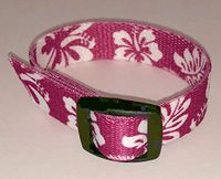 Epilepsy Life VNS (Vagus Nerve Stimulator) Wrist Band (Pink Hawaiian Luau, 9.5)