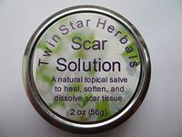 TwinStar Herbals Scar Solution 2 oz Natural Organic Herbal Formula synergistically Created to Both heal and Reduce Scarring, use on New or Old Scars Including Facial and Keloid Scars