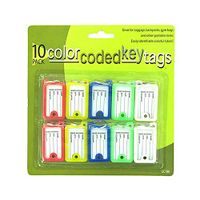 Bulk Buys GC180-24 11" x 11" x 11" Color Coded Key Tags - Pack of 24