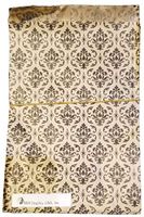200 pcs Damask Paper Gift Bags Shopping Sales Tote Bags Brown with Black Damask Design (5" x 7") …