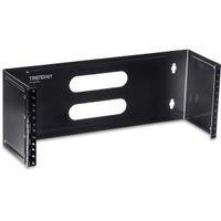 TRENDnet 4U 19-Inch Hinged Wall Mount Bracket for Patch Panels and PDU Power Strips, Supports EIA-310, TC-WP4U