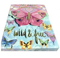 Pooch & Sweetheart Gold Foil Gem Butterfly Mini Pocket Notepad ~ All Good Things are Wild & Free 70308