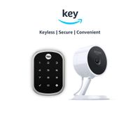 Yale Assure YRD256 SL Key Free Touchscreen Deadbolt + Amazon Cloud Cam | Key Smart Lock Kit (Satin Nickel)