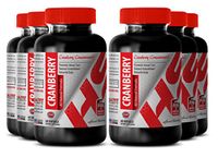 Cranberry Capsules 500 mg - Cranberry All Natural Formula - Boost Energy (6 Bottles)
