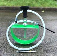 Zwq&zj Available Hookah Set Acrylic Shisha with Sheesha Silicone Bowl Hose Metal Tongs Narguile Water Pipe Accessories,B