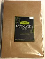 Kraft 5x7 Inch Blank Cards & Envelopes, Value Pack 50