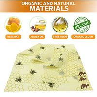 Natural Food Wraps by Nature’s Food Pouch | Organic Food Wraps | Goodbye to Plastics | Biodegradable, Sustainable & Reusable Plastic Wrap Alternative (HoneyComb, 3)
