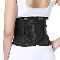 Neotech Care Back Brace for Women - Ultra Light & Breathable Fabric for Exercise - Adjustable Compression - Lower Back Belt Pain Relief (Beige, M)