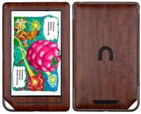 Skinomi Dark Wood Full Body Skin Compatible with Barnes & Noble Nook Tablet (Full Coverage) TechSkin with Anti-Bubble Clear Film Screen Protector