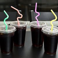 INDIVIDUALLY WRAPPED Extended Neon Crazy Straws 8 3/4" / 11" - 200 ct.
