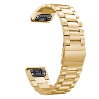 TeaBoy for Fenix 6 Pro/5 Band, Quick Release Easy Fit 22mm Solid Stainless Steel Metal Replacement Bands Strap Compatible with Garmin Fenix 5 Plus 6 Pro/Forerunner 935/945/ Instinct Smartwatch