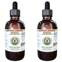 Stevia Alcohol-Free Liquid Extract, Organic Stevia (Stevia Rebaudiana) Dried Leaf Glycerite 2x2 oz
