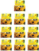 SunFlash Disposable Camera 35mm Film One Time Single Use D-10 Fresh 2020 (10-Pack)