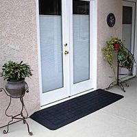 Prairie View Industries RAEZ0010 Rubber Threshold44; Black