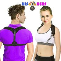 Dr A-Z Back Brace Chest Strap Posture Corrector for Women Men Kids Chest Brace Support Upper Back Clavicle Adjustable Shoulder Lumbar Kyphosis Thoracic Invisible Bundle Free Size Pads + Medical Card