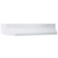 Broan-NuTone 403601 Convertible Range Hood Insert with Incandescent Light, Exhaust Fan for Under Cabinet, White, 6.5 Sones, 160 CFM, 36"