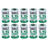 10 x SAFT LS 14250 LS14250 C 1/2 AA 3.6v lithium battery 1200mAh High Capacity