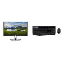 Dell SE2419Hx 23.8" IPS Full HD (1920x1080) Monitor & Logitech MK345 Wireless Combo â€" Full-Sized Keyboard with Palm Rest and Comfortable Right-Handed Mouse