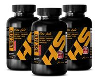 Brain and Memory Booster - URIC Acid - Premium EXTRACTS - Green Tea Extract Powder - 3 Bottles (180 Capsules)
