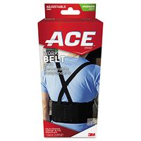 ACE 208605 Work Belt with Removable Suspenders, One Size Adjustable, Black