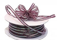 3mm-1/8" Organza Pull Bow Ribbon Burgundy 50yd