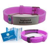 IMPLANTED DEFIBRILLATOR Medical Alert ID Bracelet