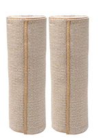 GT 6" Soft Woven Cotton Bandage with Single Hook & Loop Closure - Beige, 2 Pack