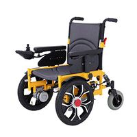 LS Electric Wheelchair, Predecessor Damping Folding Portable Smart Wheelchair, Disabled Four-Wheeled Scooter, Load 100kg (Color : Lead-Acid Batteries 20A)