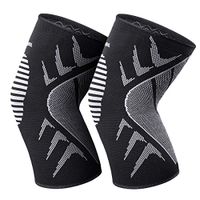 OMERIL Knee Brace, 2 Packs Breathable Knee Compression Sleeves for Men and Women. Anti-Slip Knee Support for Running, Jogging, Crossfit, Joint Pain Relief, Arthritis and Injury Recovery
