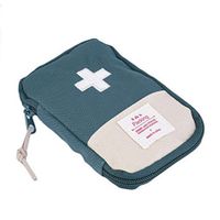 bjduck99 Portable Empty First Aid Bag Survival Kit Carrying Case Pouch for Travel Camping (Green)