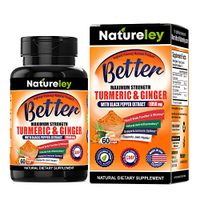 Organic Turmeric with Ginger Supplements with Black Pepper Extract. Extra Strength High Potency 1950mg and 95% Curcuminoids Premium Occasional Joint Pain & Healthy Inflammation Support - 60 Capsules