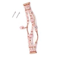 KuToo Replacement for Fitbit Blaze Bands, Handmade Elastic Stretch Faux Pearl Wristband Replacement Women Girls Strap Bracelet for Fit bit Blaze Small(6.3"-7.5") - Pink