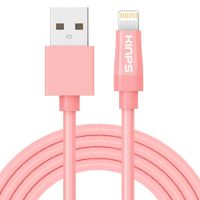 KINPS Apple MFi Certified Lightning to USB Cable iPhone Charger Cord (10ft/3m) Super Long Compatible with iPhone Xs/XS Max/XR/X/8/8 Plus/7/7 Plus/6S/6S Plus/6/6 Plus/SE, iPad Pro/Air/Mini (Pink)