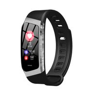 Averxi Newest Color Screen Heart Rate Blood Pressure Monitor Smart Bracelet Pedometer Sports Fitness Bracelet for iOS/Android Phone (Silver)