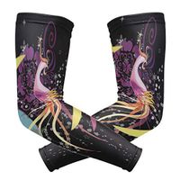 LEVEIS Phoenix Arm Sleeves UV Protection for Men Women Sunblock Protective Gloves Running Golf Cycling Driving Long Arm Cover 1 Pair