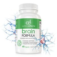Nootropic Brain Support Supplement -Natural Brain Booster, Brain Focus & Brain Supplement - Formulated for Optimal Performance- Ginkgo Biloba, Rhodiola Rosea, Bacopa Monnieri - 60 Veggie Capsules