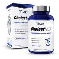1MD CholestMD - Support Healthy HDL & LDL Cholesterol Levels, Boost Heart Health | with Red Yeast Rice, Bergavit, Niacin, Garlic | 90 Capsules