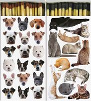 Decorative Dog Squad and Cat Pack Match Boxes with Long Matches Great for Lighting Candles, Grills, Fireplaces and More | Set of 2 Large Match Boxes