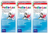 Pedia-Lax Liquid Stool Softener | Gentle Stool Softener that Prevents Kid's Constipation | Fruit Punch Flavor, 4 Fl Oz (Pack of 3)