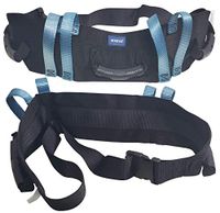 Original Physical Therapy Transfer & Walking Gait Belt with 7 Hand Grips & Easy Release Buckles in Mental and Plastic. (Plastic Loop Plastic Buckle)