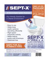 Sept-X Natural Septic Treatment Solution 1-Month Supply