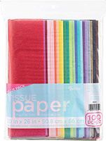 Darice 100-Piece Premium Quality Tissue Gift Wrapping Paper Crafts, Packing and More, 20 x 26 inches (100 Sheets), Assorted Colors (2 Pack)