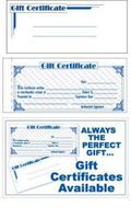 Gift Certificate Super Kits 7 H x 11' W Inches