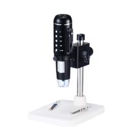 1000X Digital HD Microscope 5MP 1080P 8LED Light Camera Magnifier Endoscope with Base Stand US Plug Support Mouse