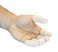 Seidman & Associate Large Natural Safety Zone 5 mil Latex Powder-Free Disposable Finger Cots (720 Per Bag) - 40 Bag/Case