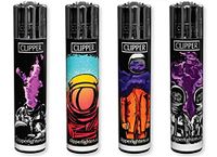 4 Clipper Psychedelic 4 Limited Edition Reusable Lighters