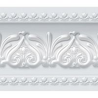 Royal Tulip Peel and Stick Wall Border Easy to Apply (Neutral Gray)